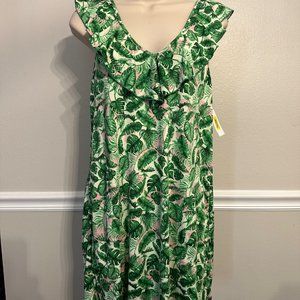 Betsey Johnson sleep shirt sleep dress with pockets loungewear mumu small NWT